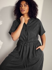 Evans TENCEL™ Black Dress - Image 2 of 4