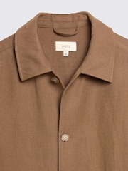 MOSS Brown Brown Wool Linen Shacket - Image 5 of 5