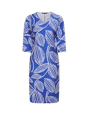 Evans Blue Swing Midaxi Dress - Image 5 of 5