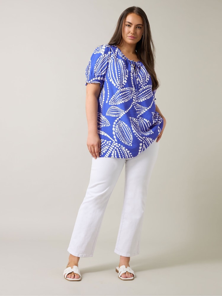 Blusa azul estilo boho de Evans - Imagen 2 de 5 Blusa azul estilo boho de Evans - Imagen 2 de 5