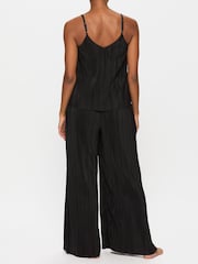 KBX Black Lucy Long Leg Plisse Cami Set - Image 2 of 7