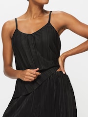 KBX Black Lucy Long Leg Plisse Cami Set - Image 3 of 7