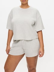 Серый - KBX Marl Naomi Waffle Shorts Set - Image 2 of 6