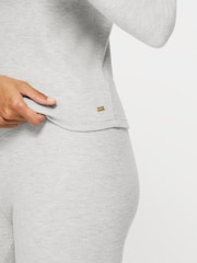 KBX Grey Marl Naomi Waffle Leggings Set - Image 4 of 8