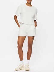 Кремовый - KBX Marl Naomi Waffle Shorts Set - Image 1 of 7