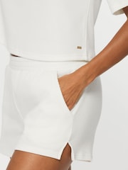Кремовый - KBX Marl Naomi Waffle Shorts Set - Image 6 of 7
