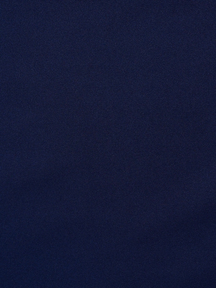 Adrianna Papell Blue Knit Crepe Pearl Midi Dress - Image 3 of 6