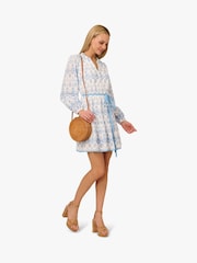 Adrianna by Adrianna Papell Flounce Hem Short White Dress - Image 2 of 6