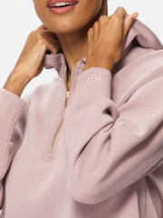 KBX Pink Sarina Scuba Quarter Zip Hoodie - Image 4 of 7