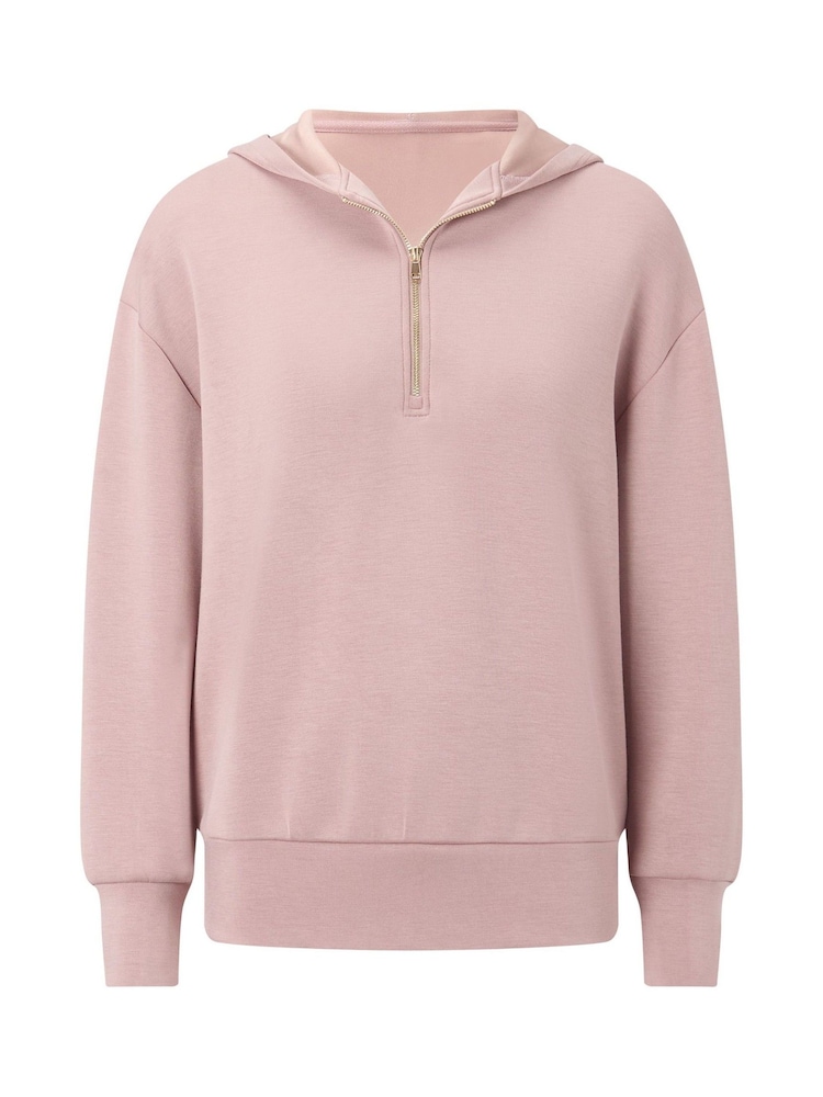 KBX Pink Sarina Scuba Quarter Zip Hoodie - Image 7 of 7