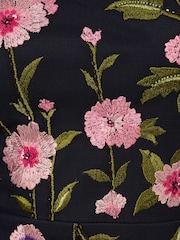 Adrianna Papell Black Bead Embroidery Dress - Image 3 of 6
