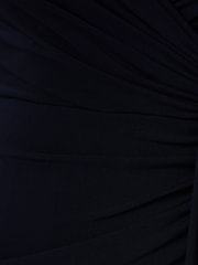 Adrianna Papell Blue Jersey Draped Jumpsuit - Image 6 of 6