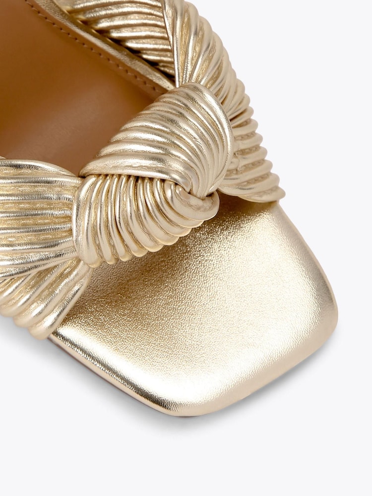 KG Kurt Geiger Cream Signet Sandals - Image 2 of 4