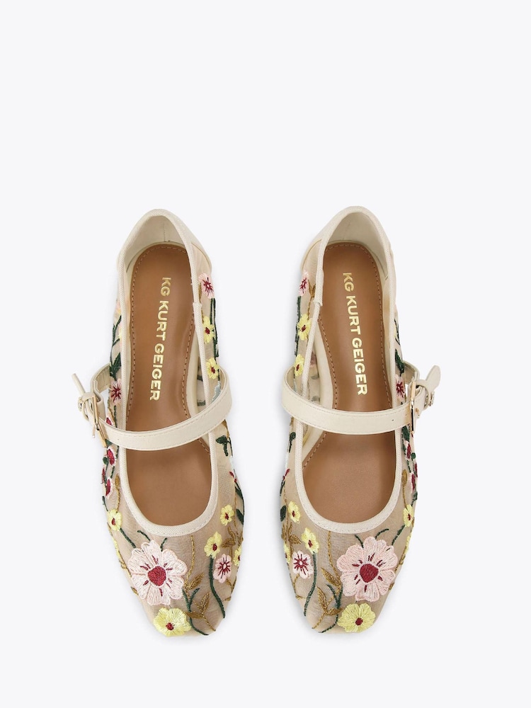 Crema - KG Kurt Geiger Nina Mesh Pumps - Imagen 2 de 4