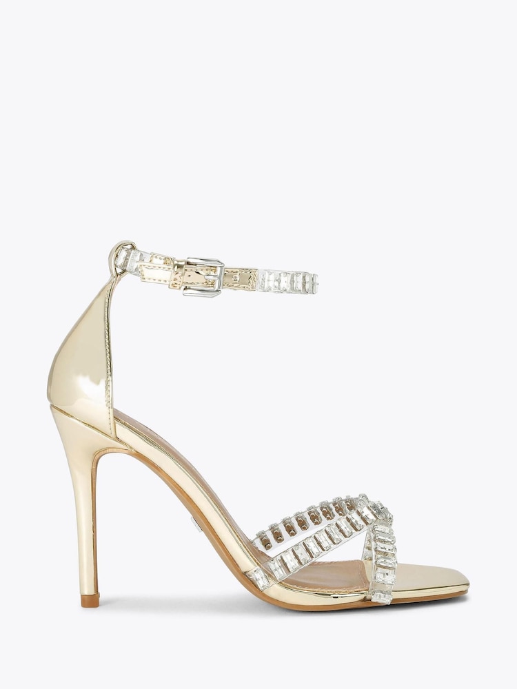 KG Kurt Geiger Gold Affect Sandals - Image 1 of 4 KG Kurt Geiger Gold Affect Sandals - Image 1 of 4