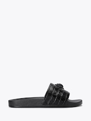 Kurt Geiger London Black Eagle Slide Sandals - Image 1 of 4
