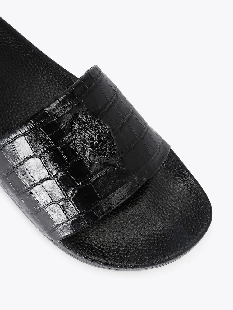 Kurt Geiger London Black Eagle Slide Sandals - Image 4 of 4