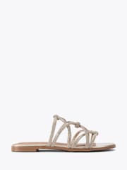 KG Kurt Geiger Gold Perla Sandals - Image 1 of 4