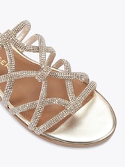 KG Kurt Geiger Gold Perla Sandals - Image 3 of 4