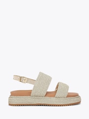 Kg Kurt Geiger Gold Phoebe Sandals - Image 1 of 4