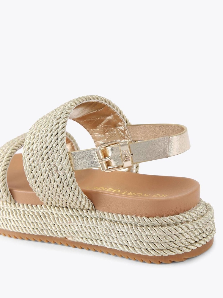 Kg Kurt Geiger Gold Phoebe Sandals - Image 4 of 4
