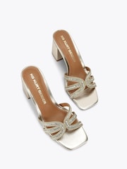 Kg Kurt Geiger Gold Regard Block Sandals - Image 2 of 4