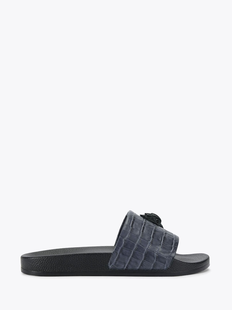 Kurt Geiger London Black Eagle Slide Sandals - Image 1 of 4