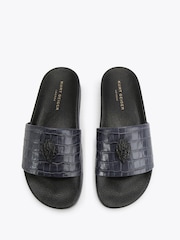 Kurt Geiger London Black Eagle Slide Sandals - Image 3 of 4