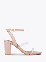 KG Kurt Geiger Pink Fleur Clear Sandals - Image 1 of 4