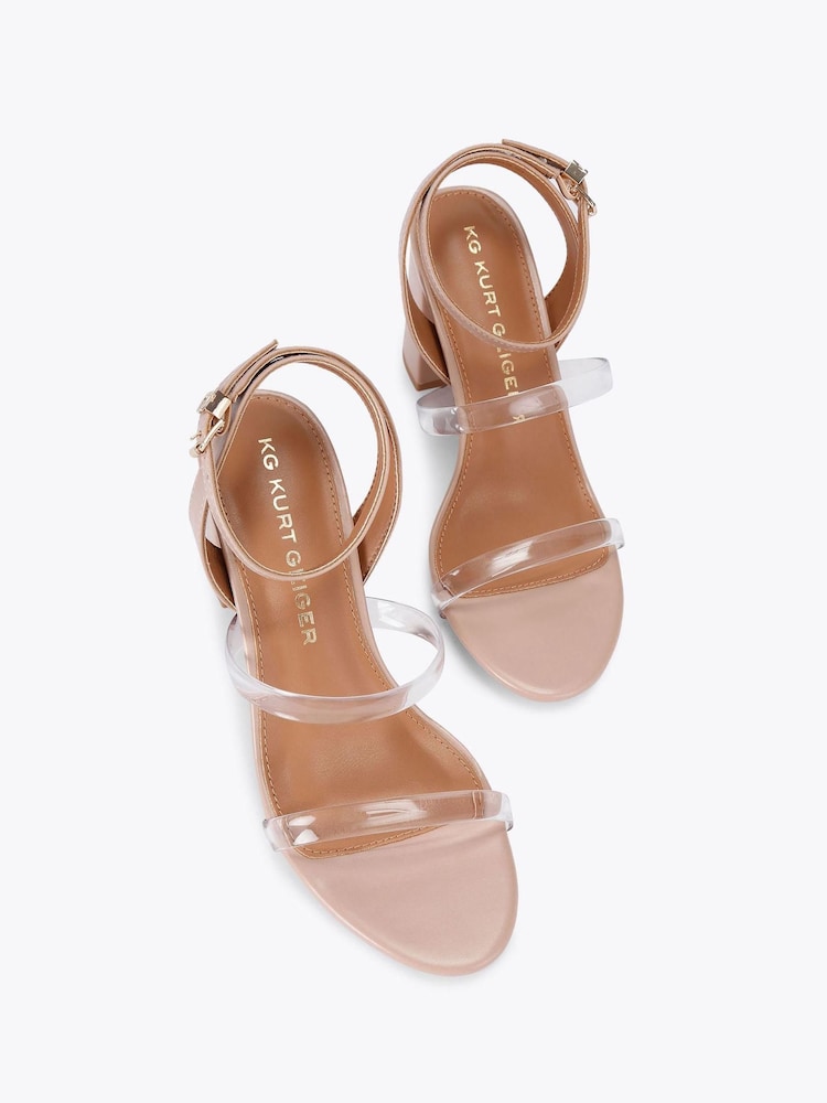 KG Kurt Geiger Pink Fleur Clear Sandals - Image 2 of 4