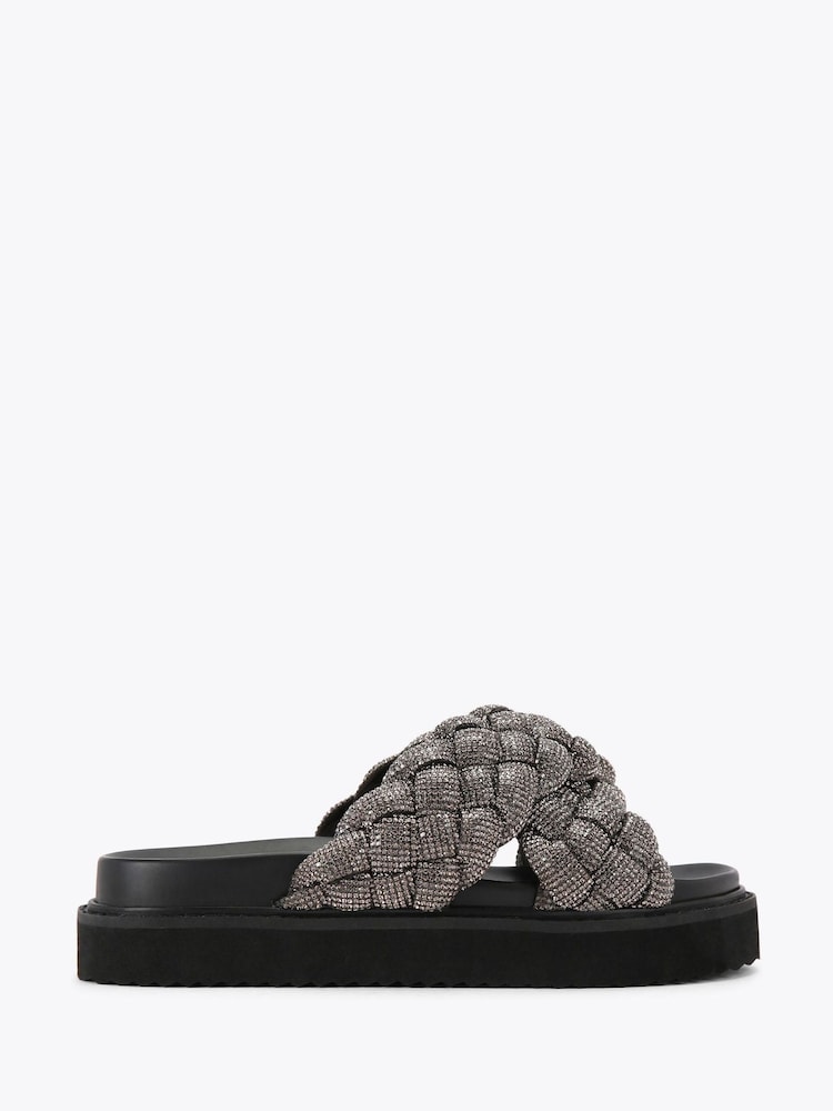 KG Kurt Geiger Grey Pewter Repose Sandals - Image 1 of 4