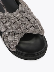 KG Kurt Geiger Grey Pewter Repose Sandals - Image 3 of 4