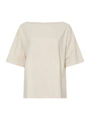 Yours Curve Natural Boatneck Boxy 100% Cotton T-Shirt - Image 6 of 6