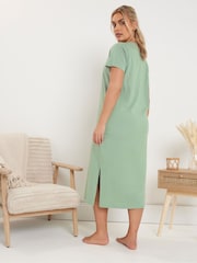 Yours Curve Avocuddle Midaxi Nightdress 2 Pack - Imagen 5 de 8