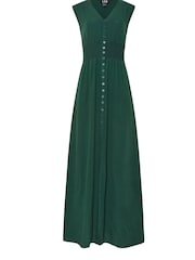 Зеленый - Платье с эффектом кислотной стирки и присборенной талией Long Tall Sally - Изображение 1 из 1