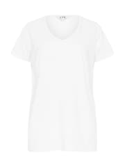 Negro - Pack de 2 camisetas de algodón 100 % con cuello en pico de Long Tall Sally - Imagen 7 de 8