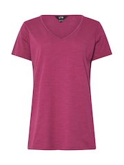 Long Tall Sally Green V-Neck 100% Cotton T-Shirts 3 Pack - Image 6 of 6