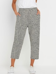 M&Co Black Cropped Hareem Trousers - Image 1 of 6
