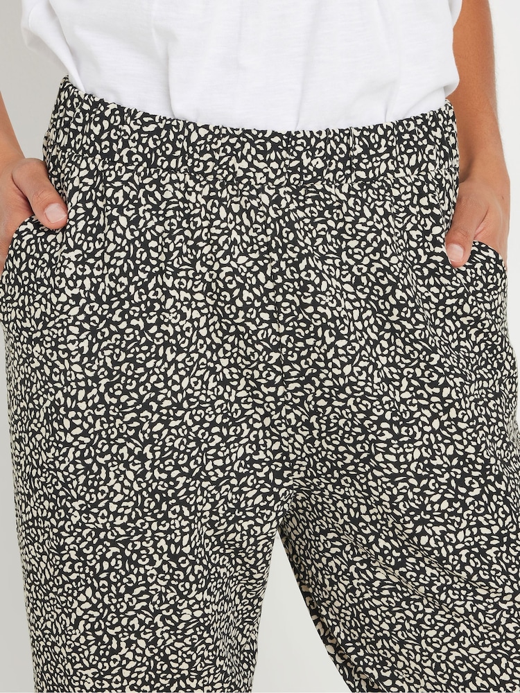 M&Co Black Cropped Hareem Trousers - Image 2 of 6