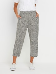 M&Co Black Cropped Hareem Trousers - Image 5 of 6