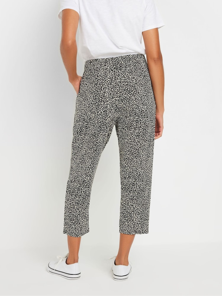 M&Co Black Cropped Hareem Trousers - Image 6 of 6