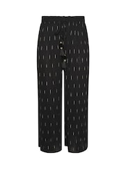 Yours Curve Black Beach Trouser - Image 6 of 6