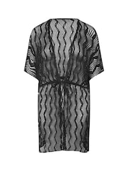 Yours Curve Black Beachwear Cover-Up - Image 2 of 2