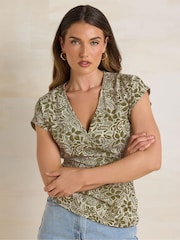 Long Tall Sally Pink Wrap T-Shirts 2 Pack - Image 2 of 8