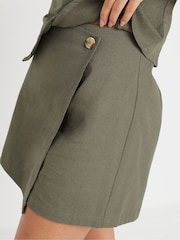 PixieGirl Petite Green Cargo 100% Cotton Skort - Image 5 of 5