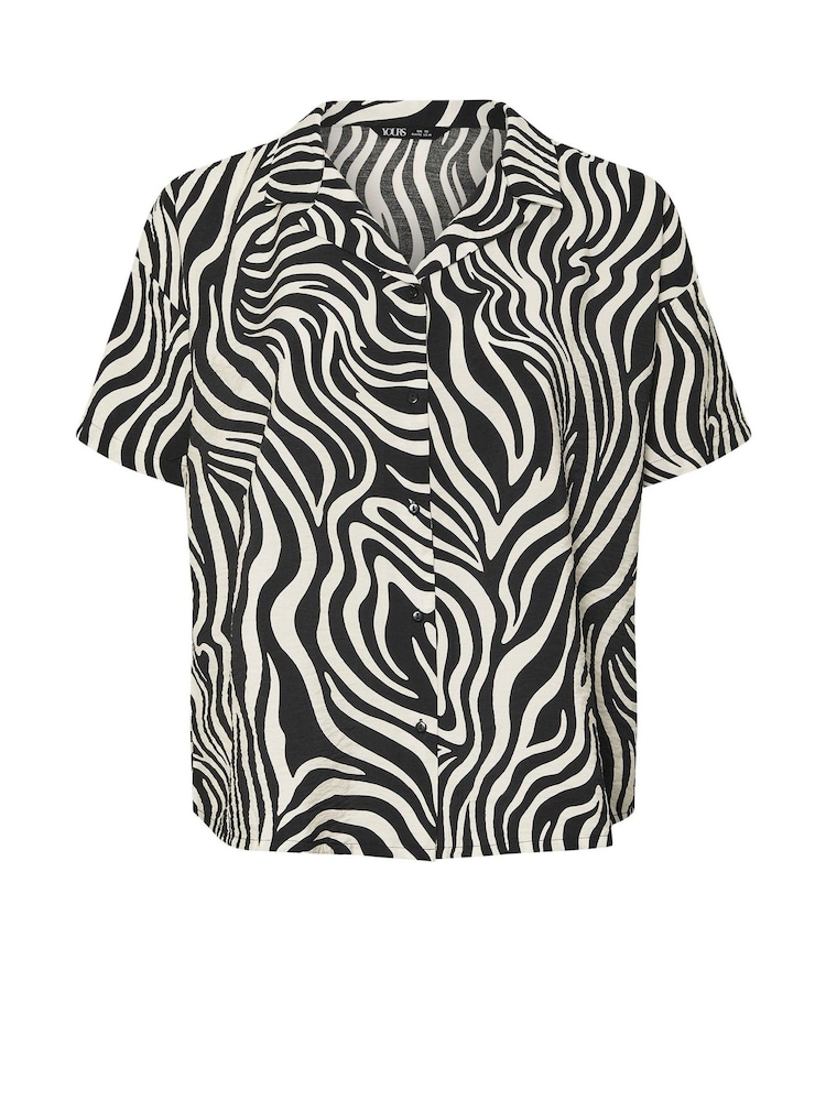 Yours Curve Airflow Short Sleeve Co-Ord Shirt - Imagen 5 de 5