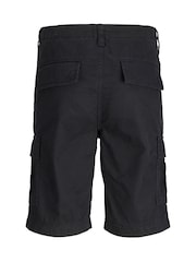 JACK & JONES JUNIOR Relaxed Fit 100% Cotton Cargo Shorts - Image 2 of 3
