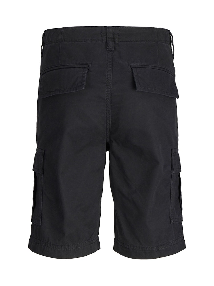 JACK & JONES JUNIOR Relaxed Fit 100% Cotton Cargo Shorts - Image 2 of 3