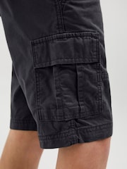 Черный - JACK & JONES JUNIOR Relaxed Fit 100% Cotton Cargo Shorts - Изображение 4 из 7