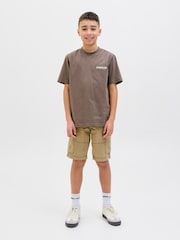 JACK & JONES JUNIOR Relaxed Fit 100% Cotton Cargo Shorts - Image 2 of 6